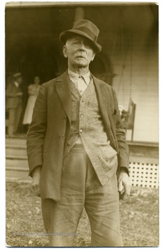 'T.M Arthur, who sold his property, bought from the Fairfax estate 33 years ago, to the U.S. Govt. He wants to return to Pgh. Pa. to live, but his wife says no, she likes the beauty of the hills.'