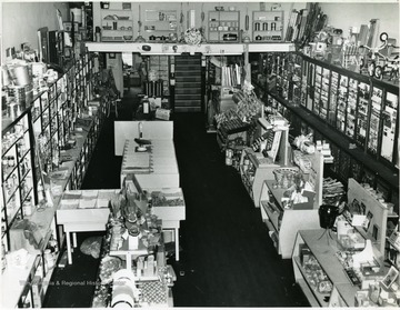 Interior of Fosters Hardware, Inc., 121 Main St. Beckley.
