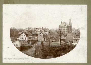 'View of South Side of Fairmont, West Virginia from Shafer Studio.'