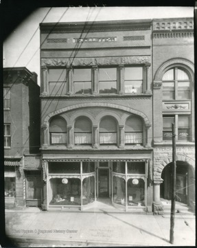 The front of the G.L. Jolliffe Store on Main Street in Grafton, West Virginia.
