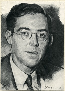 Sketched portrait of Rush D. Holt.