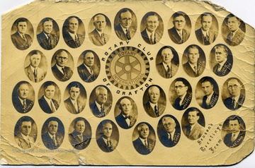 Portraits of the men in the Rotary Club in Grafton, W. Va.