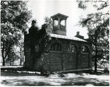 John Brown's fort, the Engine House of the U. S. Arsenal in Harpers Ferry, W. Va.