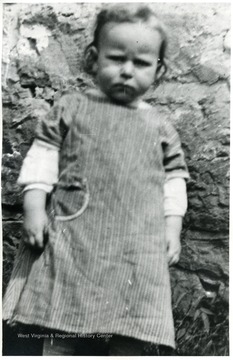 Close up shot of a young child, Helvetia, W. Va.