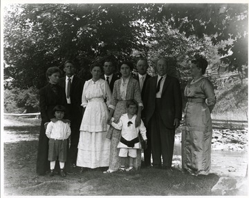 An unidentified family in Helvetia, West Virginia.