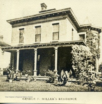 Exterior of George F. Miller's home in Huntington, West Virginia.