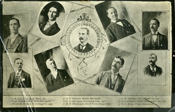 Portraits of C&amp;O Railroad Officials in the early days of Huntington, West Virginia.