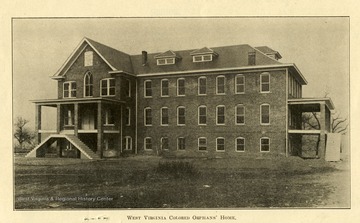 Exterior of the West Virginia Colored Orphan's Home in Huntington, West Virginia.