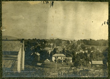 View of Lewisburg, W. Va. that includes houses.