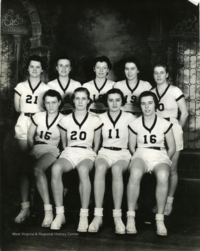 Group portrait of a ladies sports team, Martinsburg, W. Va.