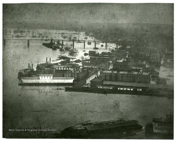 The Point in flood of 1884 in Parkersburg, West Virginia.
