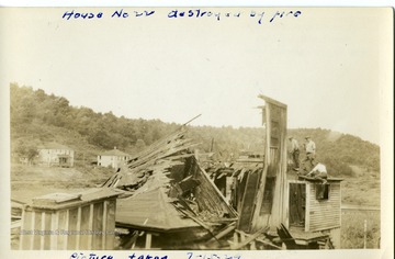 View of House No. 22 in Thomas, Tucker County, after it was destroyed by fire.