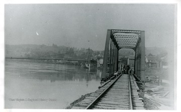 Bridge spans Deckers Creek