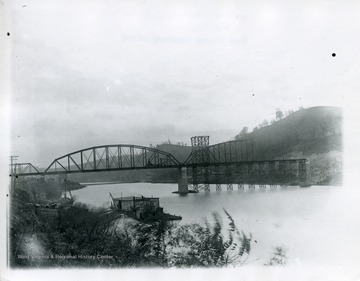 A view of the River Bridge in Morgantown, West Virginia. 