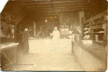 'Loyd Smith, He had meat market on Walnut Street, in old brick home. Joseph Widdows of Dr. L. S. Brock before 1900. Steak $.10 pound delivered. Joseph L. Smith meat market listed in 1898 W. V. Gazetteer'. 