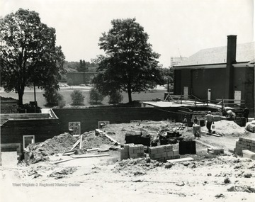 Construction of second addition of Drummond Chapel on Van Voorhis Road located in Morgantown, W. Va.  