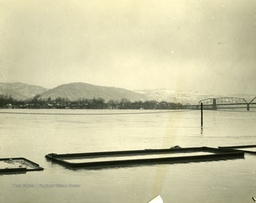 Flood waters of the 1936 flood in Wheeling, W. Va. 