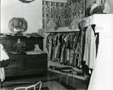Interior of the Sundale Rest Home. Room seen here is the resale shop. Perhaps patients did their shopping at this location. 