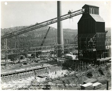 '3:00 P.M. on August 29, 1941 Looking Southeast at coke oven area from Tower No. 2. Photograph No. 152'
