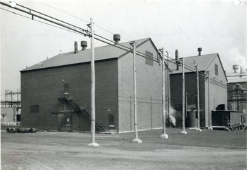 'United States Engineer Office. Corps of Engineers United States Army. Pittsburgh, Pennsylvania. Morgantown Ordnance Works-Morgantown, West Virginia: Catalyst Plant-Looking Northeast. January 13, 1944. No. 21600.'