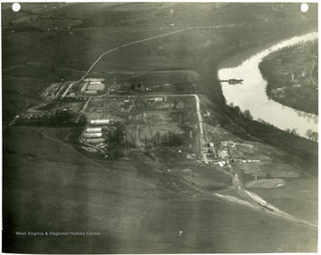 Aerial view of the Morgantown Ordnance Works.
