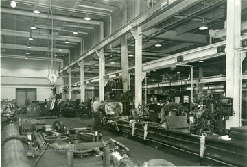 'United States Engineer Office. Corps of Engineers United States Army. Pittsburgh, Pennsylvania. Morgantown Ordnance Works-Morgantown, West Virginia: Interior-Maintenance Shops and Stores. January 22, 1944. No. 21675.'