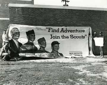 Group portrait of Morgantown Boy Scouts.