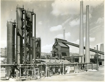Bldg. No. 97, Looking Northwest. From Volume One of Morgantown Ordnance Plant Pictures at Morgantown, W. Va.  Constructed and Operated by the Ammonia Department, E. I. Dupont De Nemours and Company.