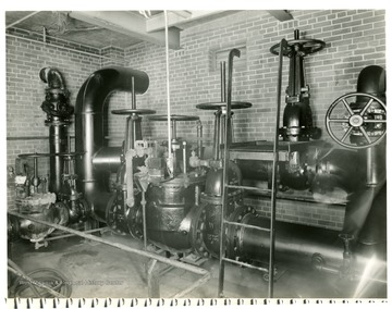 Water Control Equipment, Quenching Station Building No. 102. From Volume One of Morgantown Ordnance Plant Pictures at Morgantown, W. Va.  Constructed and Operated by the Ammonia Department, E. I. Dupont De Nemours and Company.