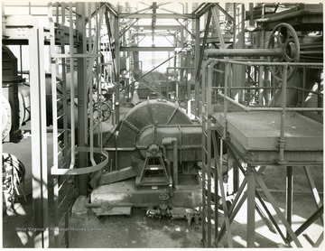 Building 128, Looking North. From Volume One of Morgantown Ordnance Plant Pictures at Morgantown, W. Va. Constructed and Operated by the Ammonia Department, E. I. Dupont De Nemours and Company.