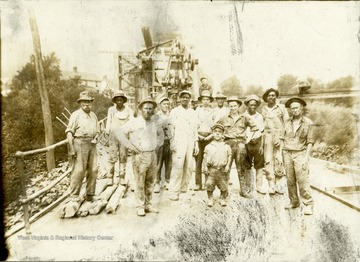 Group portrait of a Pietro road crew.