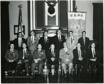 Group portrait of the Benevolent Protective Order of the Elks of Morgantown.