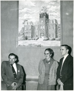 On the far left is 'Richard Brown (Morgantown, Artist of Picture).'