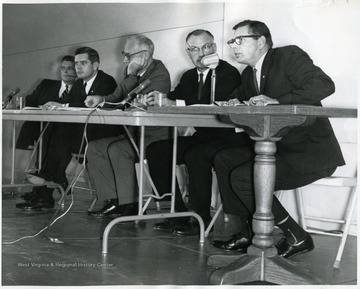 On the far left is Darrell V. McGraw.  Second from the right is Wm. R. Ross.