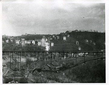 A view of Morgantown from the Walnut Street Bridge.