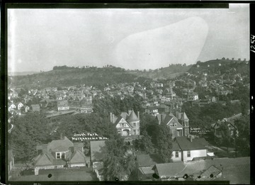 A view of South Park from High Street Building, corner of Pleasant and Spruce Street, lower right.