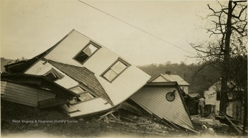 House or building completely destroyed by the tornado.