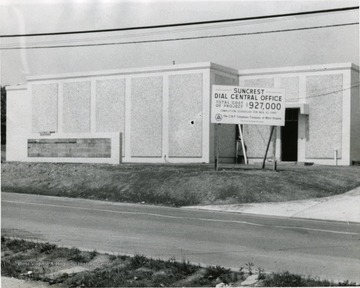 Exterior view of the Suncrest telephone office.