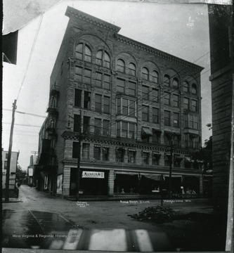 Exterior view of the Acme Department Store (the Strand Building.)