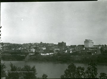 A view of Morgantown taken from western side of the Monongahela river looking northeast.