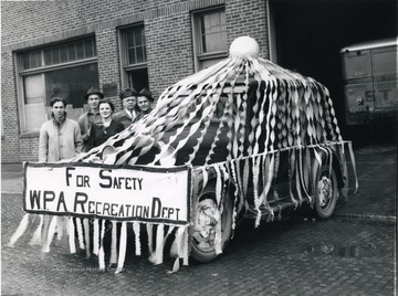 The WPA Recreation Department's parade float. 