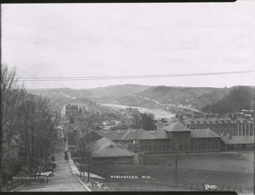 Looking south at Morgantown from the top of North High Street.