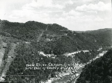 New River Canyon on Route 60 three miles east of Gauley Bridge.