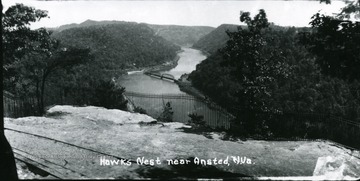 View of Hawks Nest near Ansted.