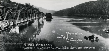 Gauley Bridge where the Gauley and New River form the Kanawha.