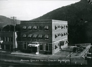 The modern Conley Hotel at Gauley Bridge in Fayette County.