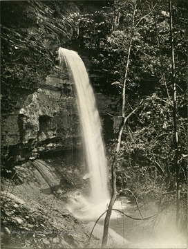 A view of Goudy's Creek Falls, near McKendree, in Fayette County. 