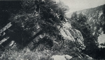 View of Caudy's Castle in Hampshire County, West Virginia Geological Survey.