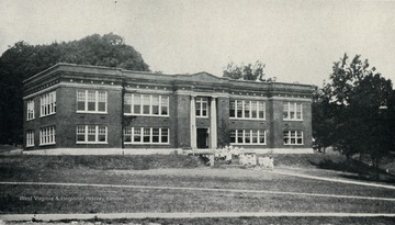 A view of the school building at the West Virginia Industrial Home for Girls.