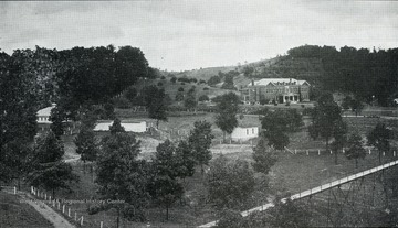 A view of Silver Hall and the grounds of the West Virginia Industrial Home for Girls.